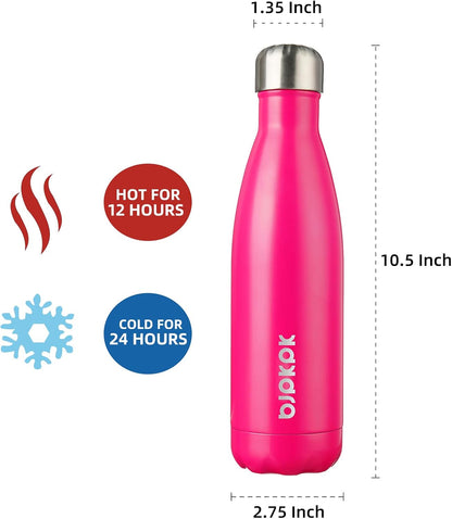 25 oz Insulated Stainless Steel Water Bottle, Metal Sports Flask | Double Wall Vacuum, Leak Proof, Keeps Hot/Cold, BPA Free, Dishwasher Safe, Cupholder Friendly, Travel, Lake Blue - Colors B