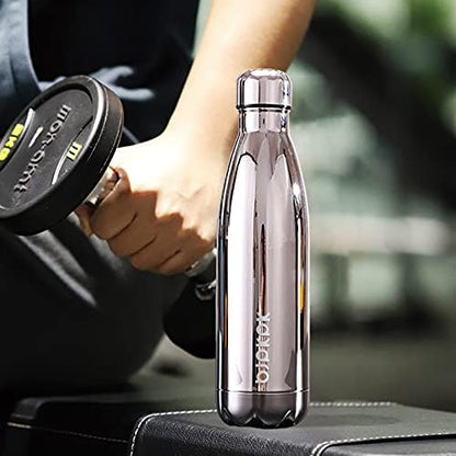 25 oz Insulated Stainless Steel Water Bottle, Metal Sports Flask | Double Wall Vacuum, Leak Proof, Keeps Hot/Cold, BPA Free, Dishwasher Safe, Cupholder Friendly, Travel, Lake Blue - Colors B
