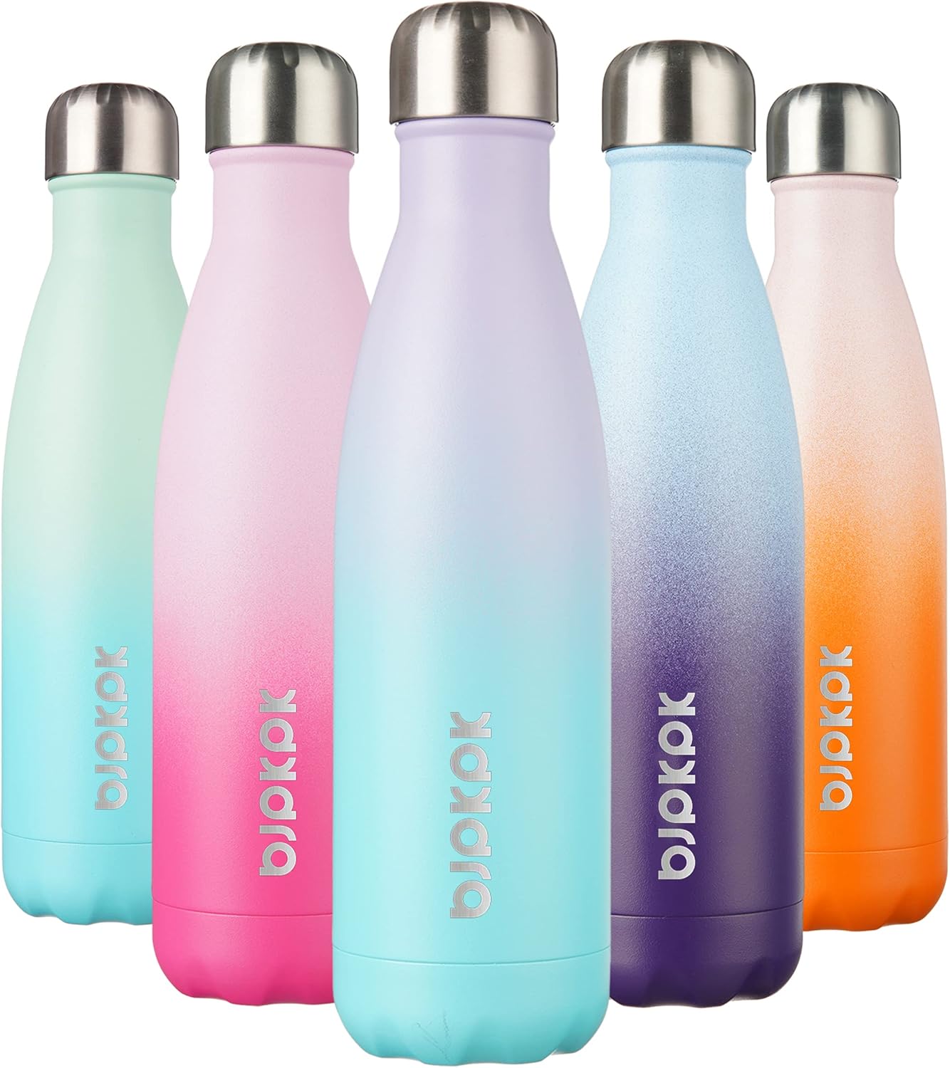 25 oz Insulated Stainless Steel Water Bottle, Metal Sports Flask | Double Wall Vacuum, Leak Proof, Keeps Hot/Cold, BPA Free, Dishwasher Safe, Cupholder Friendly, Travel, Lake Blue - Colors B