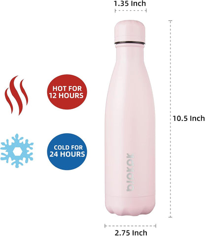 25 oz Insulated Stainless Steel Water Bottle, Metal Sports Flask | Double Wall Vacuum, Leak Proof, Keeps Hot/Cold, BPA Free, Dishwasher Safe, Cupholder Friendly, Travel, Lake Blue - Colors B