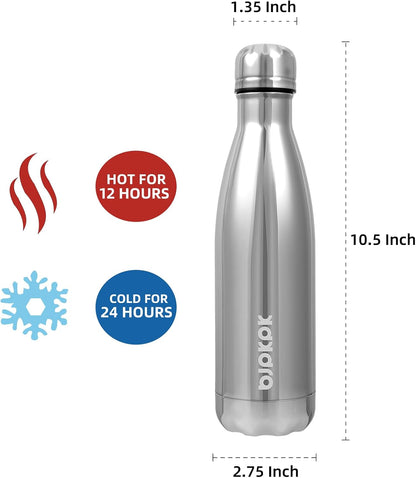25 oz Insulated Stainless Steel Water Bottle, Metal Sports Flask | Double Wall Vacuum, Leak Proof, Keeps Hot/Cold, BPA Free, Dishwasher Safe, Cupholder Friendly, Travel, Lake Blue - Colors B