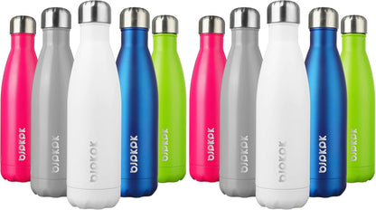 25 oz Insulated Stainless Steel Water Bottle, Metal Sports Flask | Double Wall Vacuum, Leak Proof, Keeps Hot/Cold, BPA Free, Dishwasher Safe, Cupholder Friendly, Travel, Lake Blue - Colors B