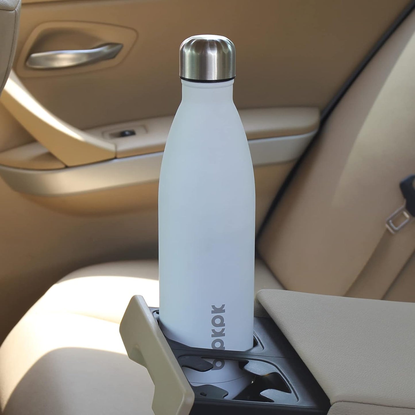25 oz Insulated Stainless Steel Water Bottle, Metal Sports Flask | Double Wall Vacuum, Leak Proof, Keeps Hot/Cold, BPA Free, Dishwasher Safe, Cupholder Friendly, Travel, Lake Blue - Colors B