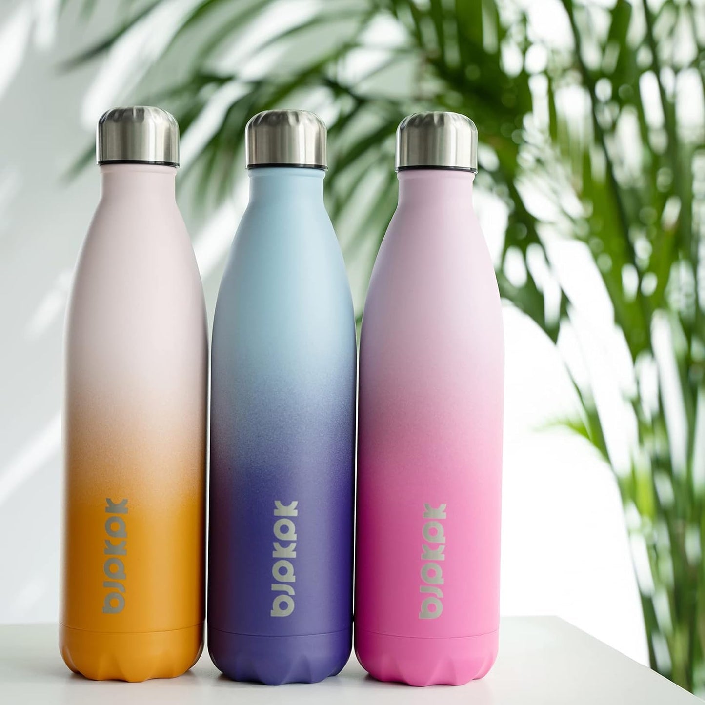 25 oz Insulated Stainless Steel Water Bottle, Metal Sports Flask | Double Wall Vacuum, Leak Proof, Keeps Hot/Cold, BPA Free, Dishwasher Safe, Cupholder Friendly, Travel, Lake Blue - Colors B