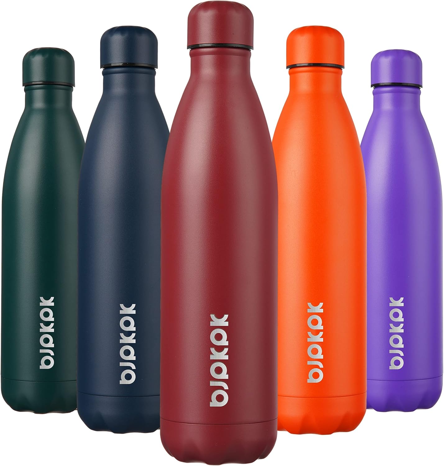 25 oz Insulated Stainless Steel Water Bottle, Metal Sports Flask | Double Wall Vacuum, Leak Proof, Keeps Hot/Cold, BPA Free, Dishwasher Safe, Cupholder Friendly, Travel, Lake Blue - Colors B