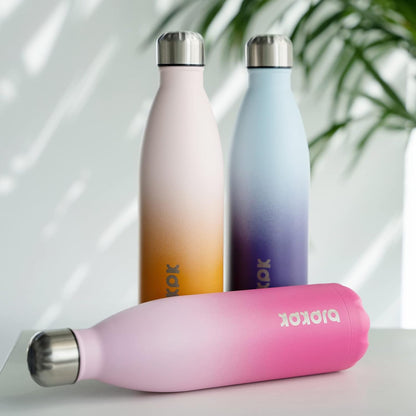 25 oz Insulated Stainless Steel Water Bottle, Metal Sports Flask | Double Wall Vacuum, Leak Proof, Keeps Hot/Cold, BPA Free, Dishwasher Safe, Cupholder Friendly, Travel, Lake Blue - Colors B