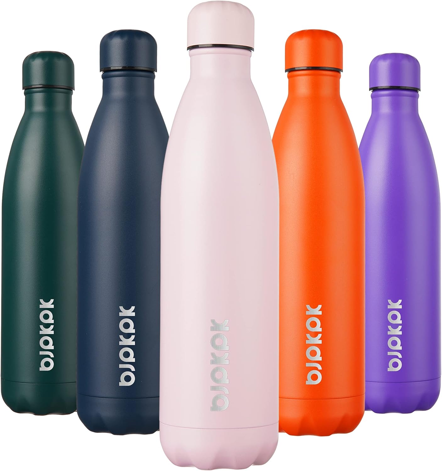 25 oz Insulated Stainless Steel Water Bottle, Metal Sports Flask | Double Wall Vacuum, Leak Proof, Keeps Hot/Cold, BPA Free, Dishwasher Safe, Cupholder Friendly, Travel, Lake Blue - Colors B