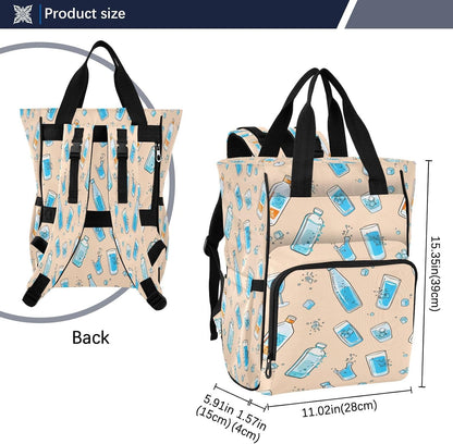 Water Bottles Diaper Bag Backpack Waterproof Large Capacity Multifunctional Diaper Bags with Insulated Pockets and Stroller Straps Travel Backpack for Baby Girl/Boy