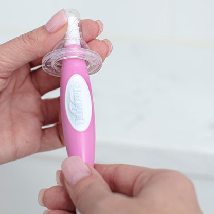 Baby Bottle Drying Tower, Stand-Up Drying Rack with Baby Bottle Brush Soft Touch and Sponge Brush, Pink Variety Pack