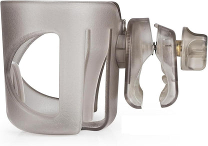Universal Cup Holder for Stroller, Bike, Scooter & Wheelchair – Compatible with Stanley, Hydroflask, Yeti, Owala – 360° Rotating, Anti-Shake, Spill Resistant – Secure Fit (Black)