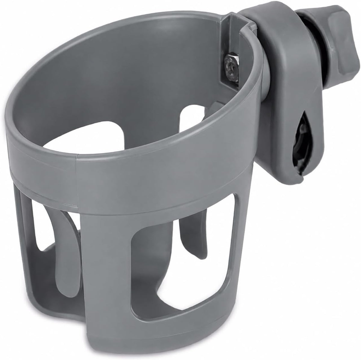 Universal Cup Holder for Stroller, Bike, Scooter & Wheelchair – Compatible with Stanley, Hydroflask, Yeti, Owala – 360° Rotating, Anti-Shake, Spill Resistant – Secure Fit (Black)
