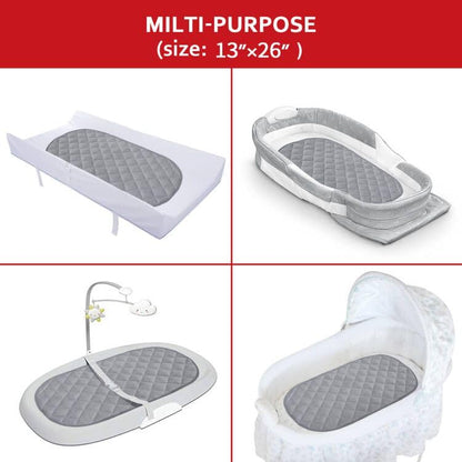 Diaper Changing Pad Liners Grey, 13"x 26" Inch, 3 Pack