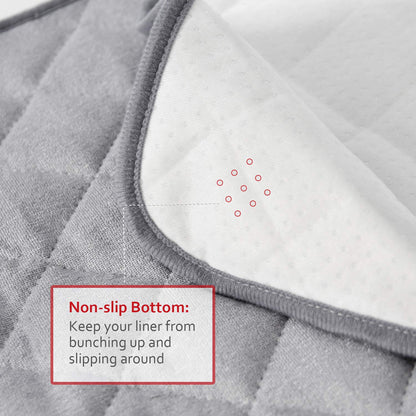 Diaper Changing Pad Liners Grey, 13"x 26" Inch, 3 Pack