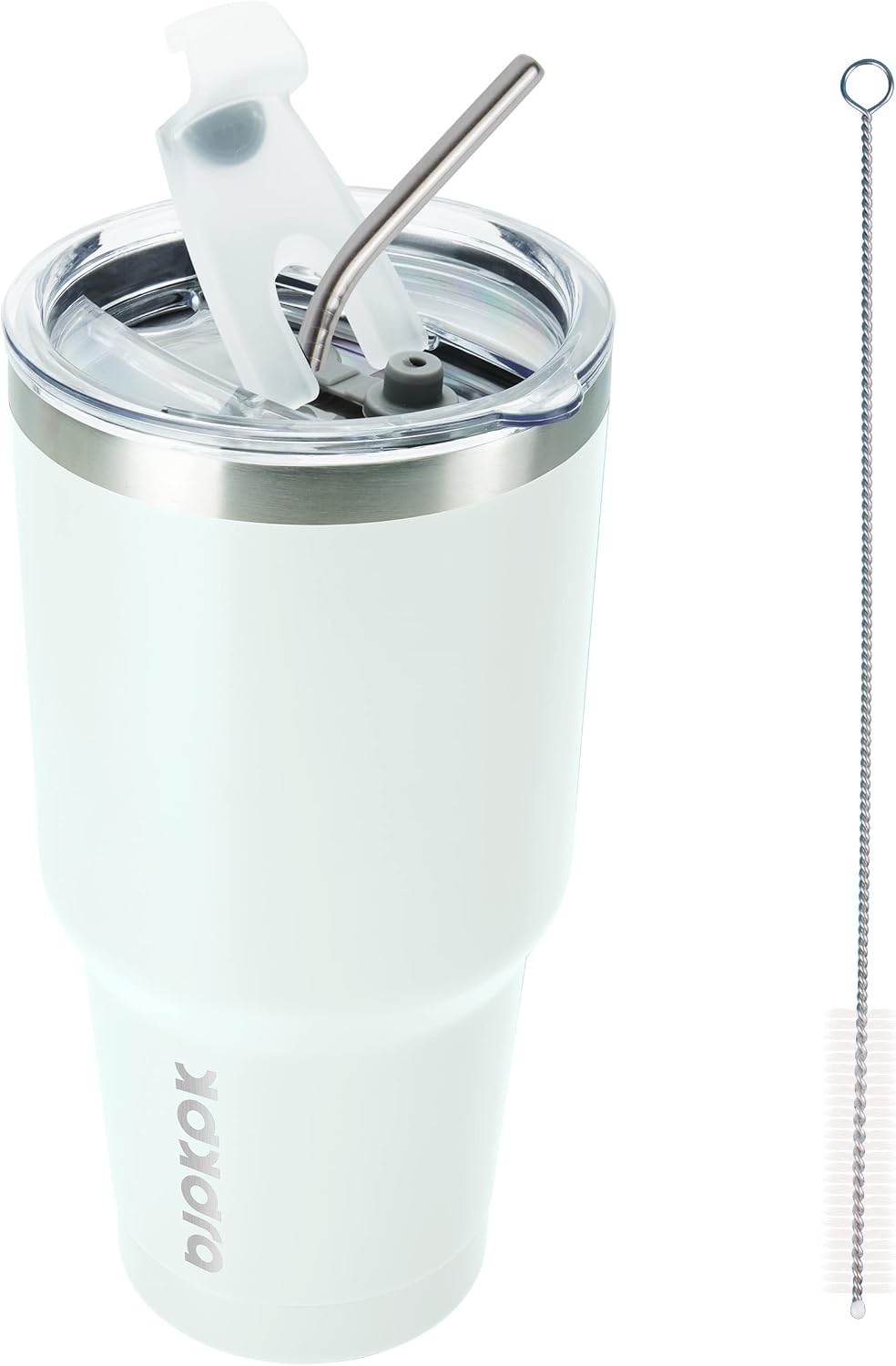 20oz Coffee Tumbler with Lid & Straw, Insulated Stainless Steel Mug | Double Wall Vacuum, Keeps Hot/Cold, BPA Free, Leak Proof, Iced Coffee Cup Fit Car Holder, Travel & Beach, Turquoise - Colors A