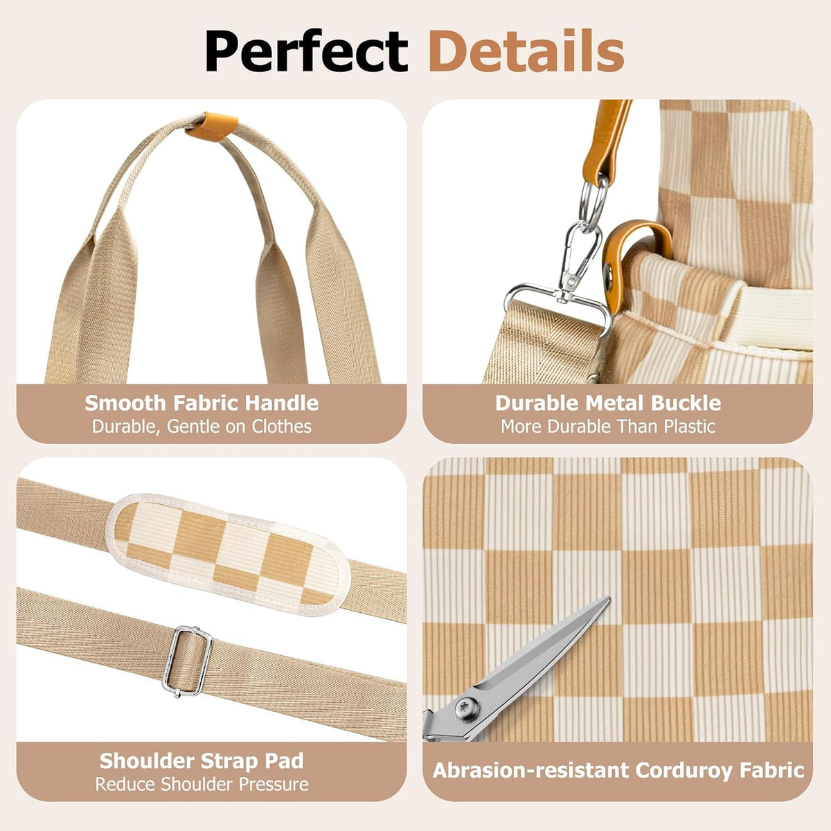 Diaper Bag Tote, Puffer Diaper Tote Bags for Women Lightweight Travel Work Hospital Baby Bag Crossbody Mommy Bag