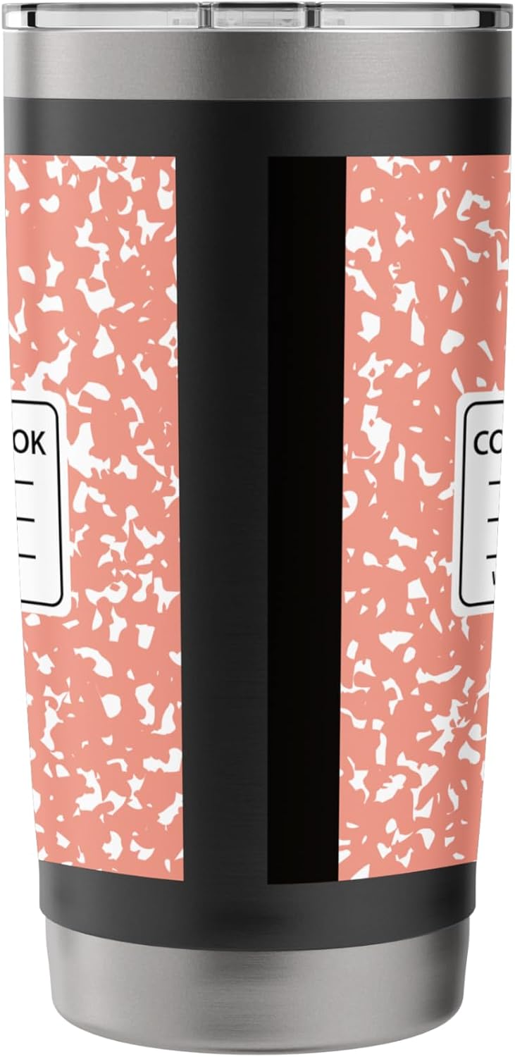 Composition Notebook Design Stainless Steel Insulated Tumbler