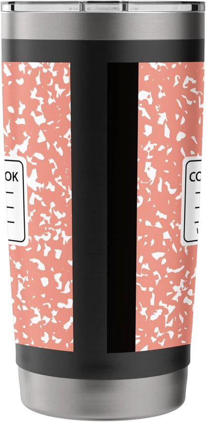 Composition Notebook Design Stainless Steel Insulated Tumbler
