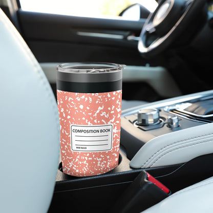 Composition Notebook Design Stainless Steel Insulated Tumbler