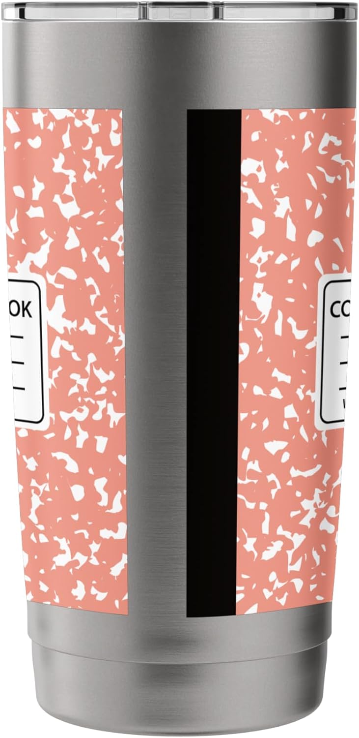 Composition Notebook Design Stainless Steel Insulated Tumbler