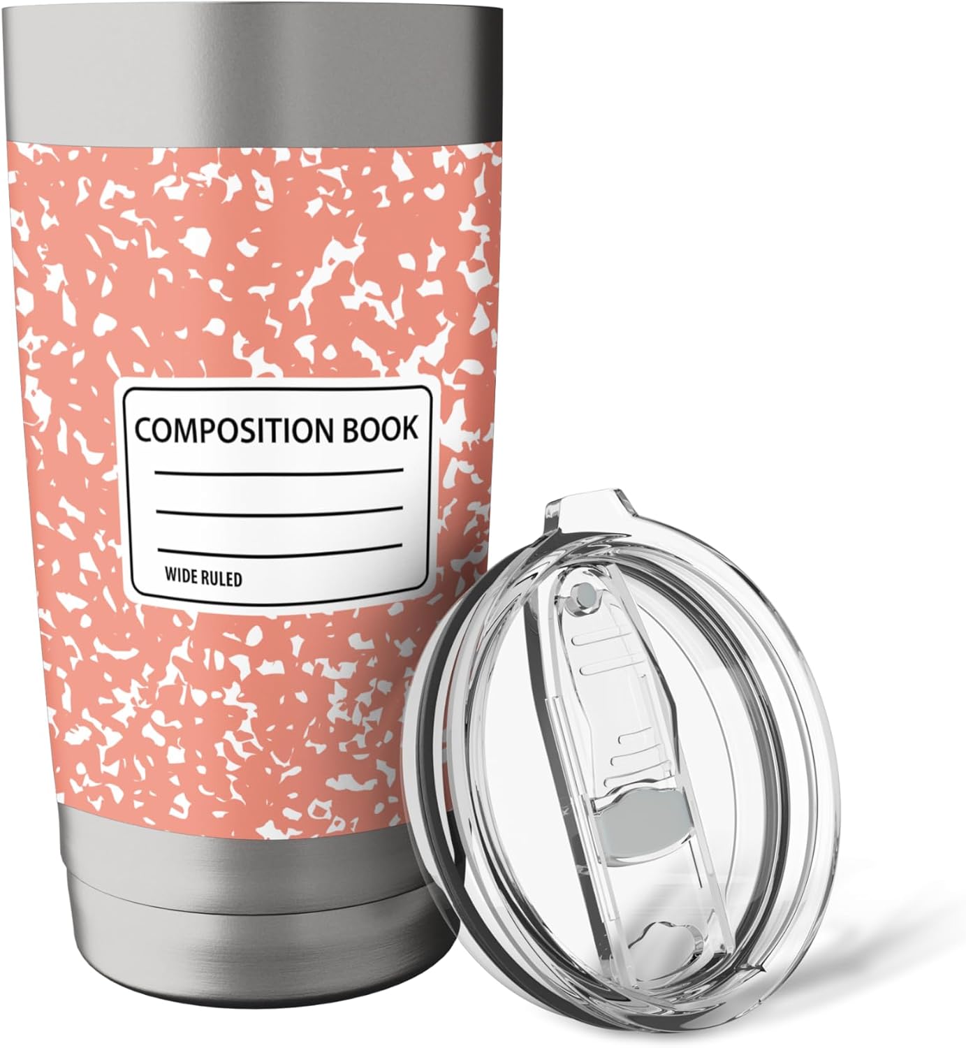 Composition Notebook Design Stainless Steel Insulated Tumbler