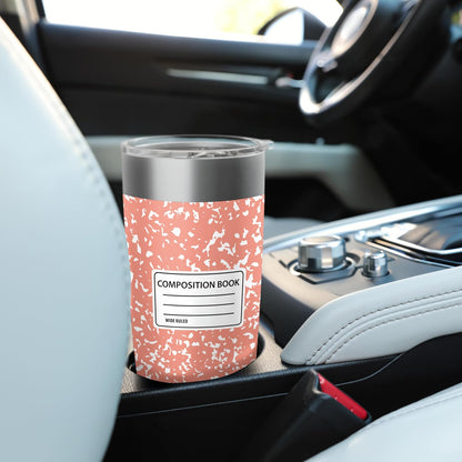 Composition Notebook Design Stainless Steel Insulated Tumbler