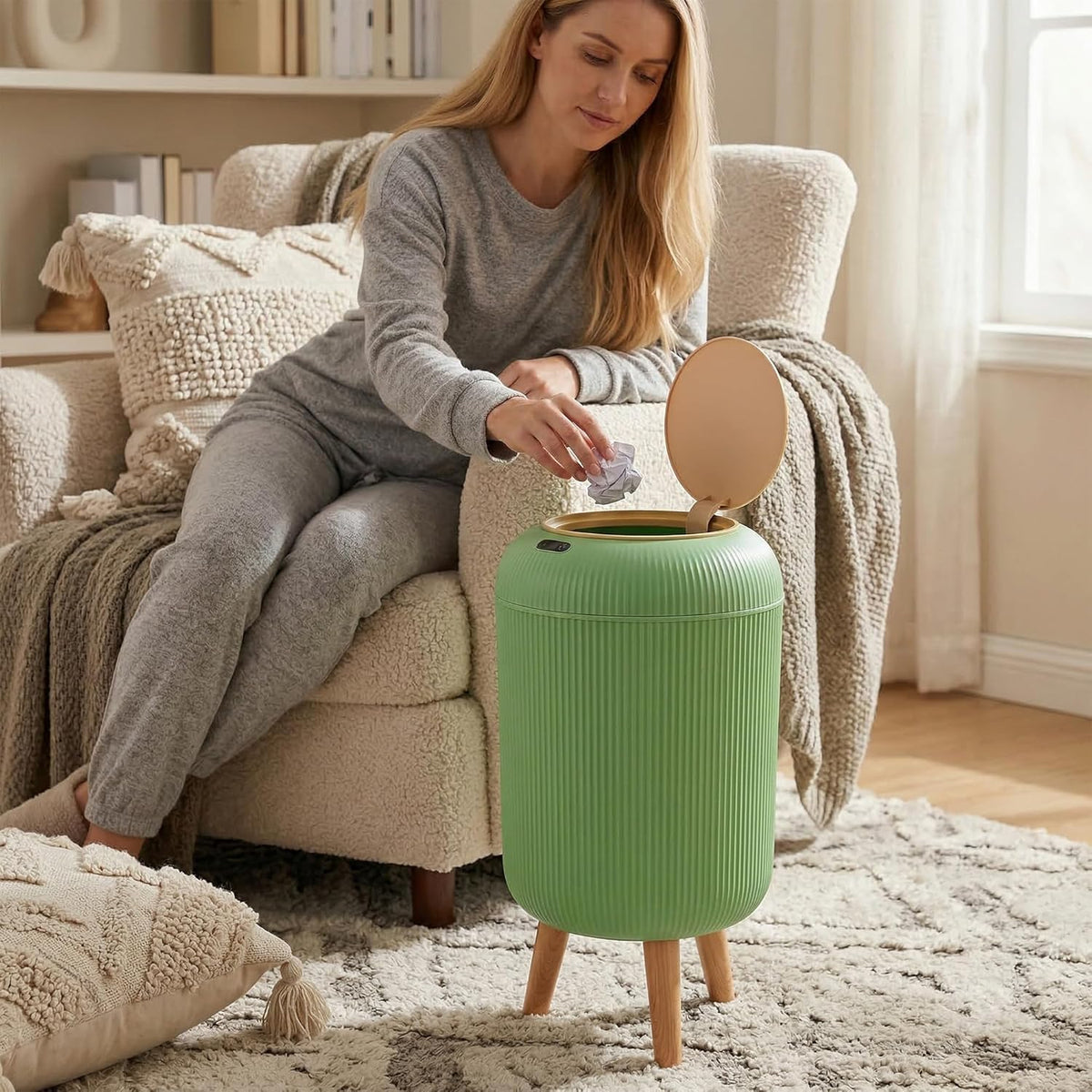Smart Sensor Wastebasket, Convenient and Hygienic Easy to Use