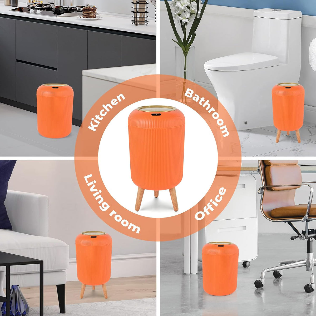 Smart Sensor Wastebasket, Convenient and Hygienic Easy to Use
