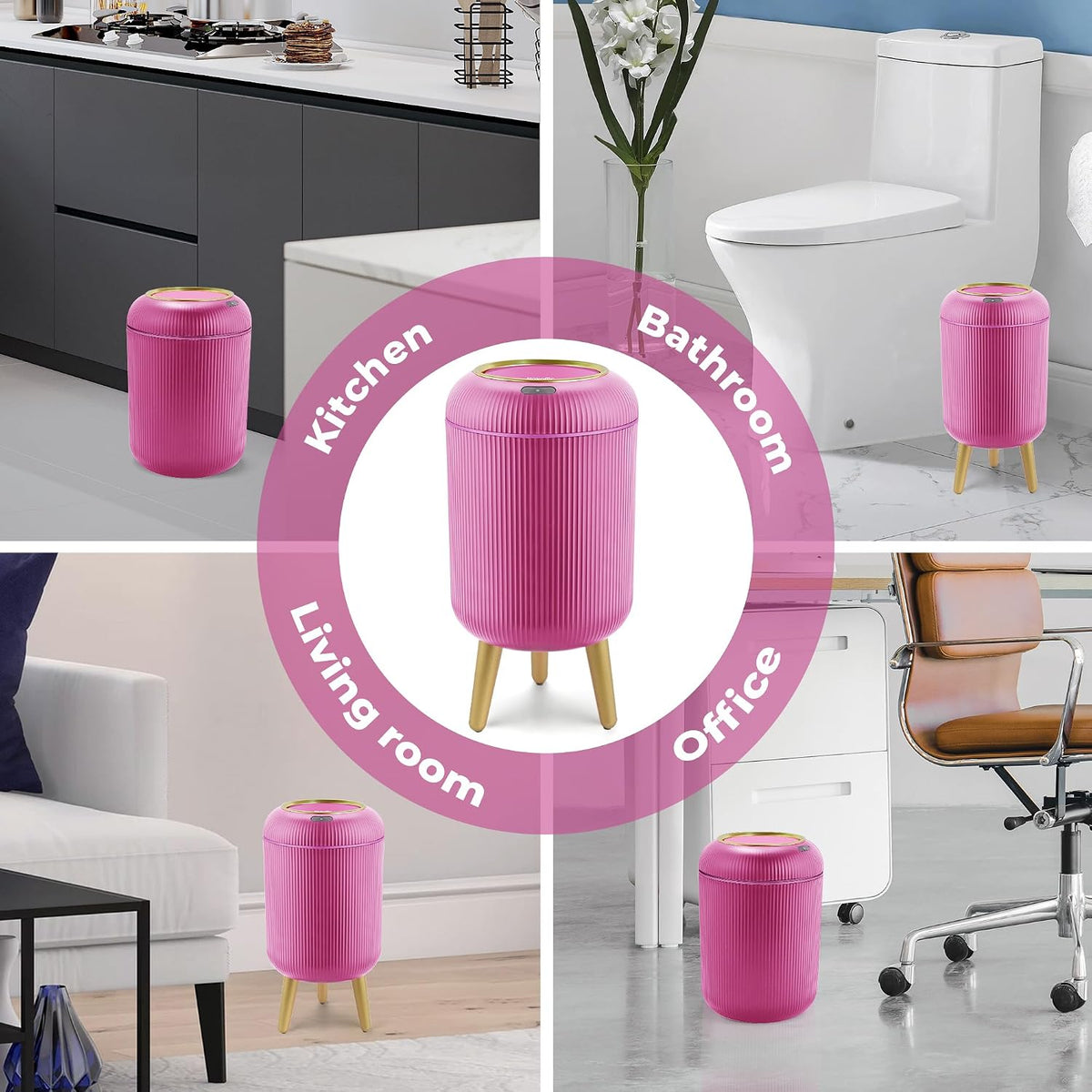 Smart Sensor Wastebasket, Convenient and Hygienic Easy to Use