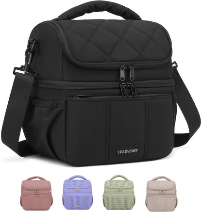 Breastmilk Cooler Bag, 12L Double Deck with Detachable Divider