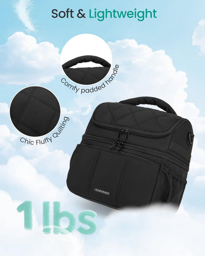 Breastmilk Cooler Bag, 12L Double Deck with Detachable Divider