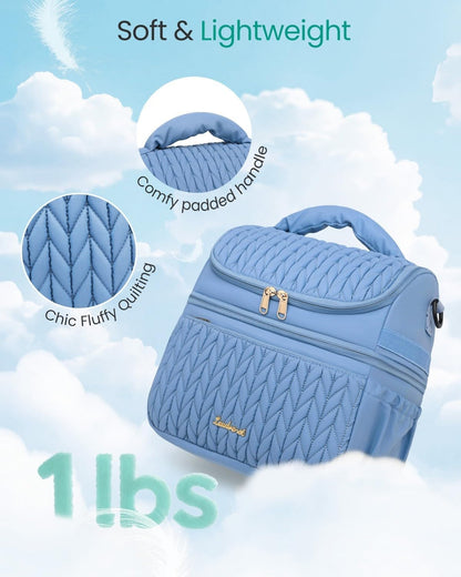 Breastmilk Cooler Bag, 12L Double Deck with Detachable Divider