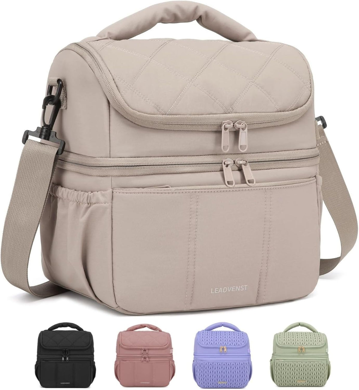 Breastmilk Cooler Bag, 12L Double Deck with Detachable Divider