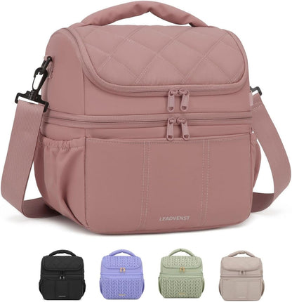 Breastmilk Cooler Bag, 12L Double Deck with Detachable Divider