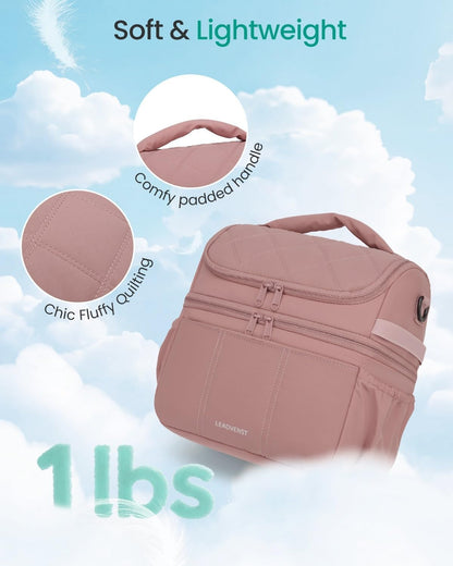Breastmilk Cooler Bag, 12L Double Deck with Detachable Divider