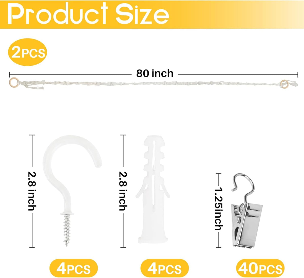 Cotton Hanging Storage Chain - Display Holder for Stuffed Animals