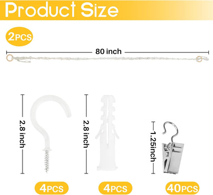 Cotton Hanging Storage Chain - Display Holder for Stuffed Animals