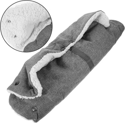 Stroller Gloves Warm Oxford -Freeze Hand Muffs for Parents for Cold Weather Outings Fits All Stroller Handles Cozy Convenient Design