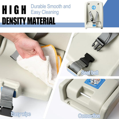 Fold-Down Baby Changing Station - Wall-Mounted, Space-Saving Design with Safety Straps for Commercial & Residential Restrooms (Horizontal Version)