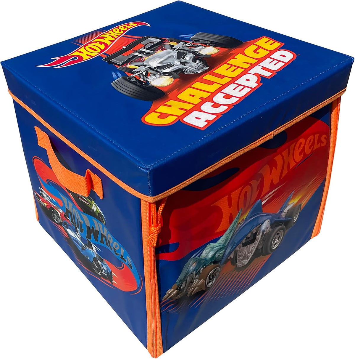 Tara Toy ZipBin 300 Car Storage Cube & Playmat - Holds 300 Cars, Durable Toy Organizer for Kids Age 3+, Playmat and Storage Solution