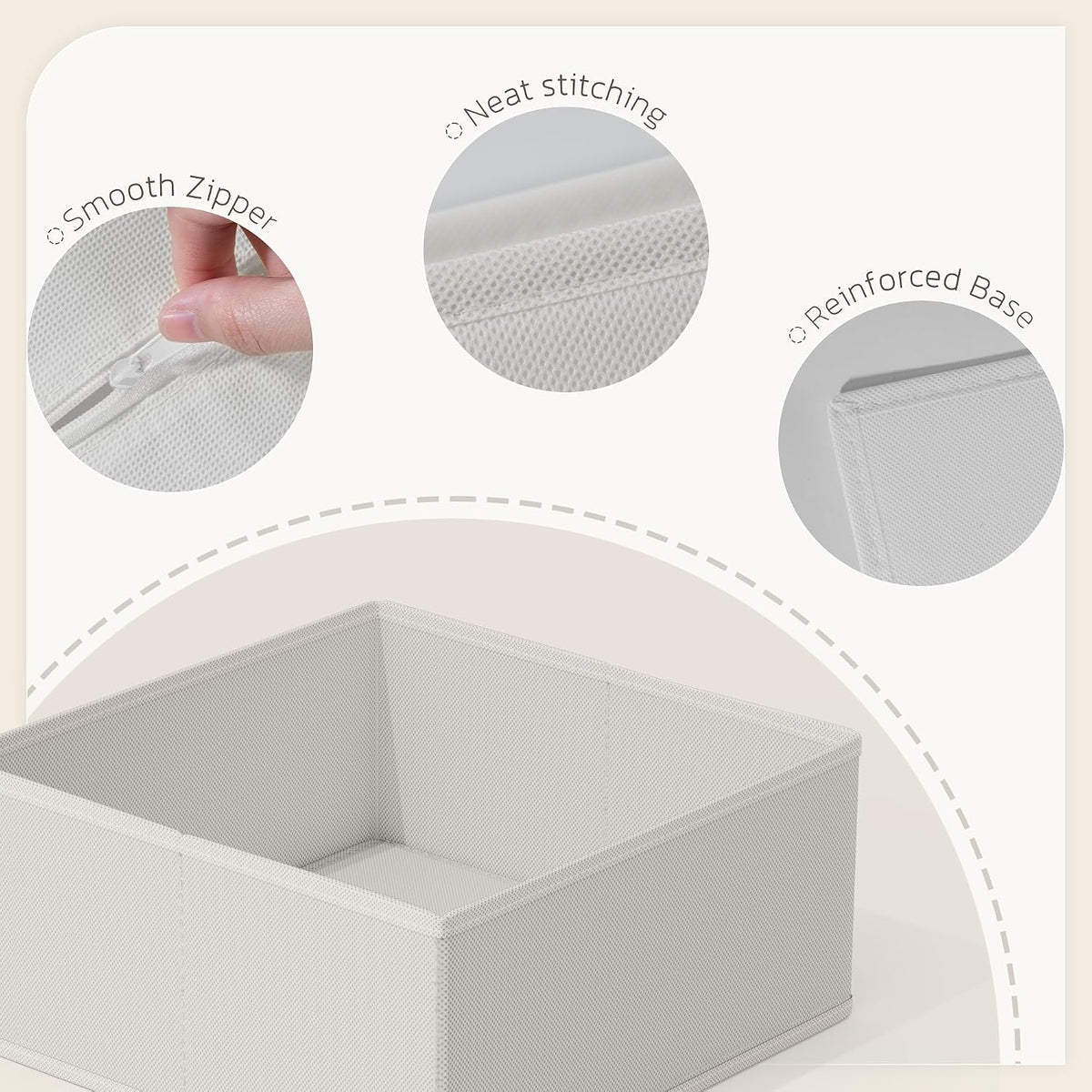 Drawer Organizer, 16 Pack Baby Dresser Organizer for Nursery, Foldable Closet Organizers and Storage Dresser Dividers for Clothes, Socks, Scarves, Ties (Beige)