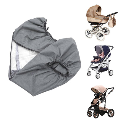 Stroller Rain Cover, Universal Baby Travel Weather Shield Breathable