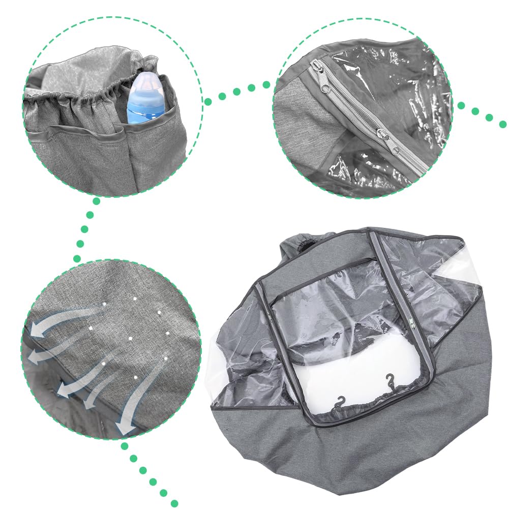 Stroller Rain Cover, Universal Baby Travel Weather Shield Breathable