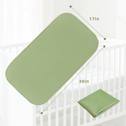 Changing Pad for Bed - Leather Changing Pad for Baby, Portable Baby Changing Mat Travel, Compact Diaper Change Mat, Fits Diaper Bag Beige