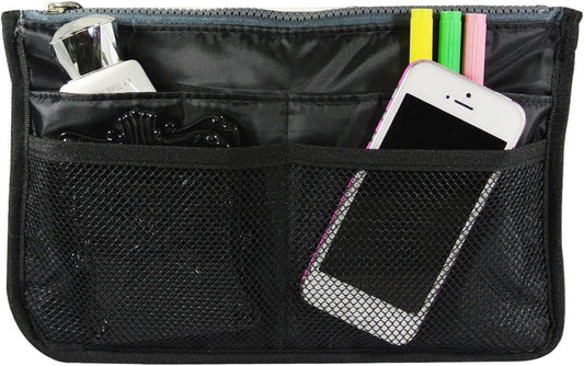 ® Unisex Bag Insert Organizer, Travel Bag Organizer - Grey