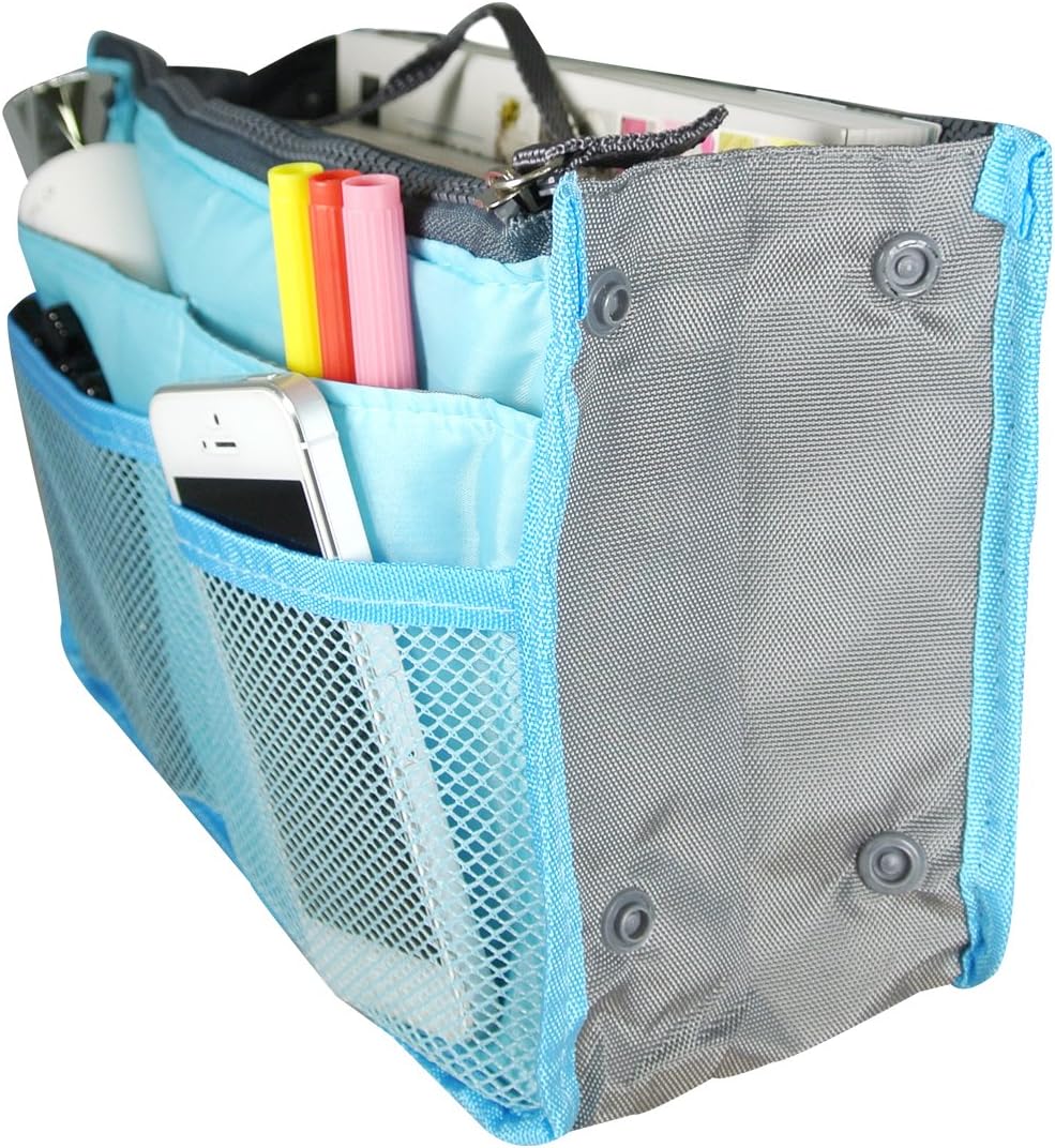 ® Unisex Bag Insert Organizer, Travel Bag Organizer - Grey