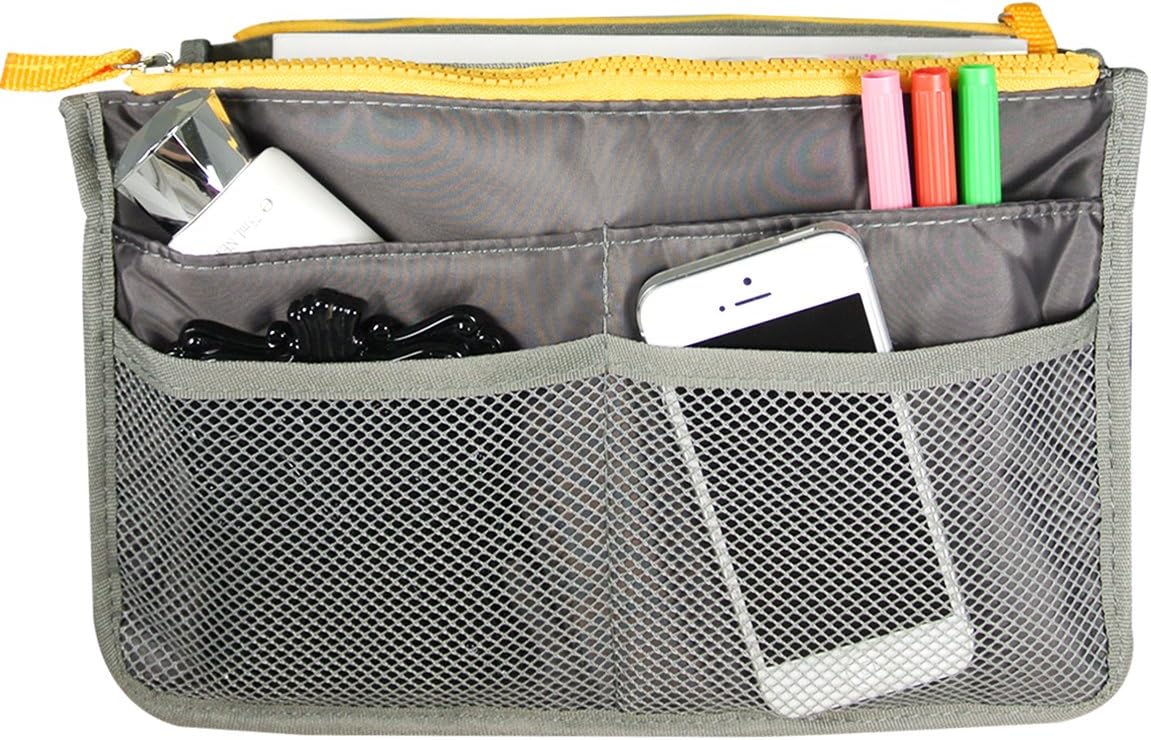 ® Unisex Bag Insert Organizer, Travel Bag Organizer - Grey