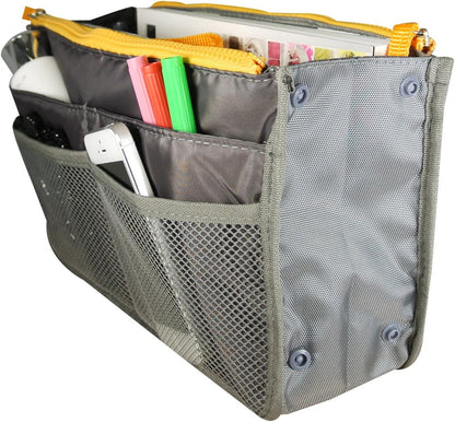 ® Unisex Bag Insert Organizer, Travel Bag Organizer - Grey