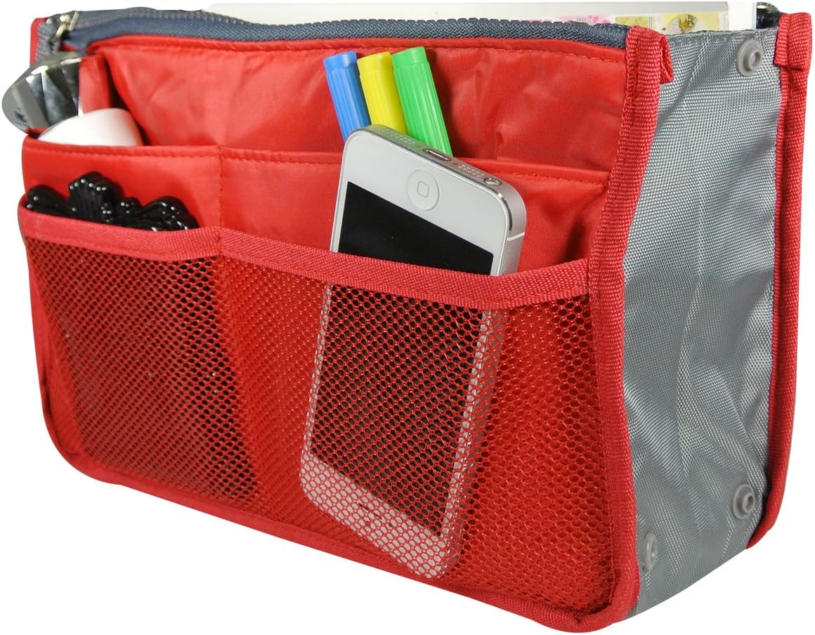 ® Unisex Bag Insert Organizer, Travel Bag Organizer - Grey