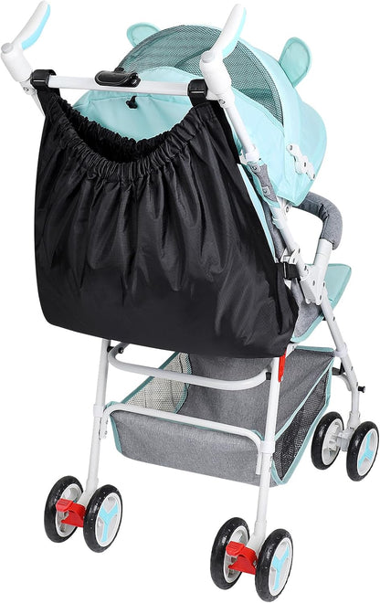 Stroller Organizer, Universal Stroller Bag for Uppababy, Baby Jogger, Britax Strollers, Adjustable Large Storage Accessories Caddy for Stroller and Crib