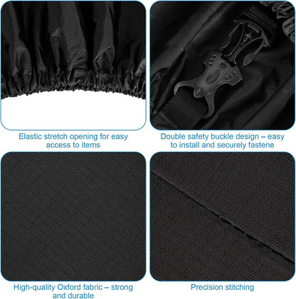 Stroller Organizer, Universal Stroller Bag for Uppababy, Baby Jogger, Britax Strollers, Adjustable Large Storage Accessories Caddy for Stroller and Crib